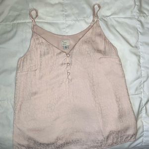 Silk Baby Pink Blouse/Tank
